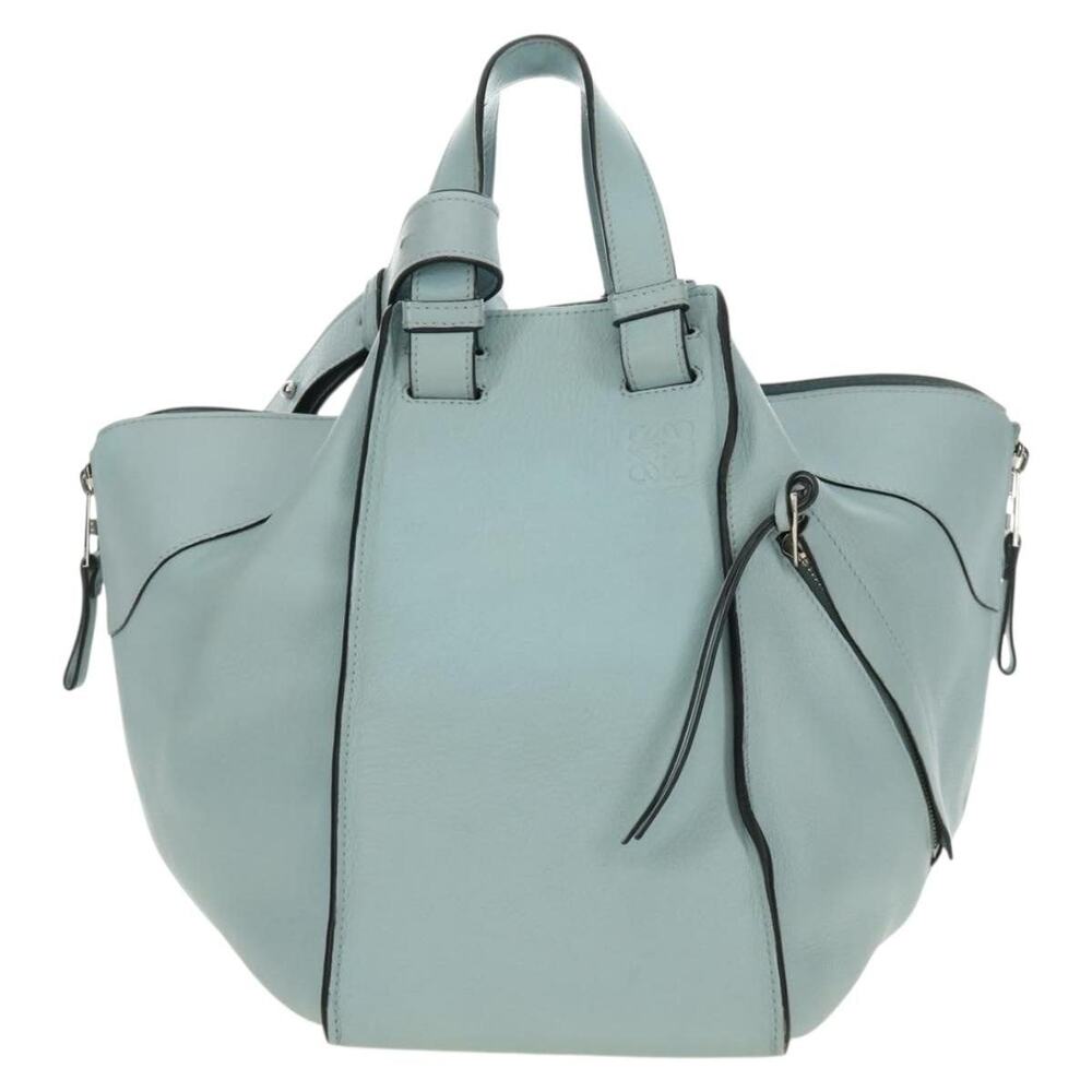 Loewe Leather Hammock Handbag Blue
